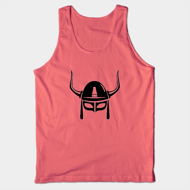 Viking War Helmet, Minimalist Medieval Warrior design Tank Top by DesignsbyZazz